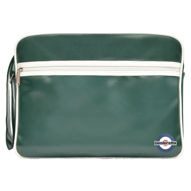 Image of Lambretta Lambretta Men Retro Bag in Dark Green Dark Green One Size Male 5063703718882