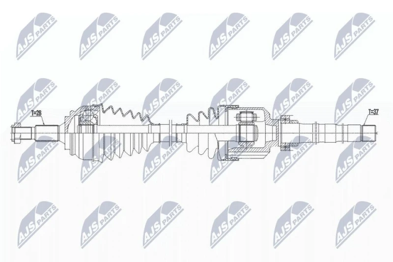 Image of NTY Drive shaft NTY NPW-PE-071