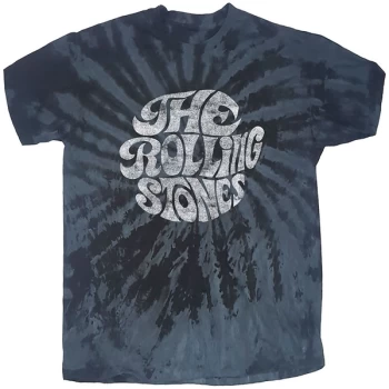 Image of The Rolling Stones - 70's Logo Unisex Large T-Shirt - Black