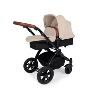 image of Ickle Bubba Stomp V3 2 In 1 Carrycot & Pushchair - Black / Sand