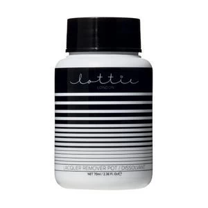 image of Lottie London Lacquer Twist Pot Nail Varnish Remover 70ml