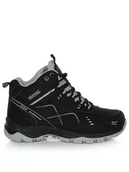 Image of Regatta Vendeavour Junior Walking Boot, Black/Grey, Size 5 Older