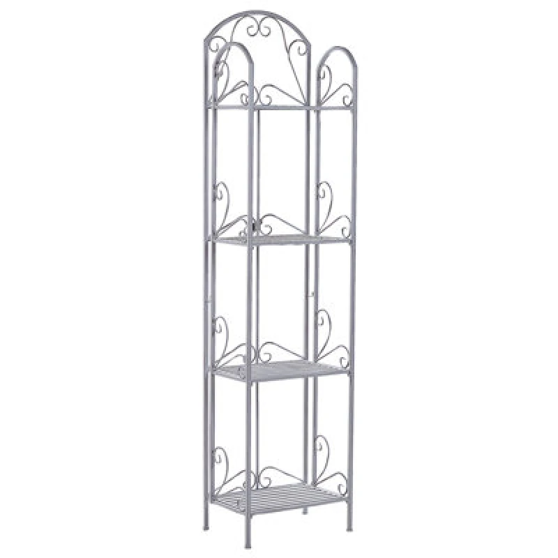 Image of Beliani Shelving Unit Valdivia Metal Grey