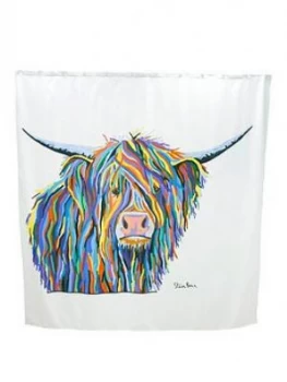 Croydex Steven Brown Angus Mcmoo Shower Curtain