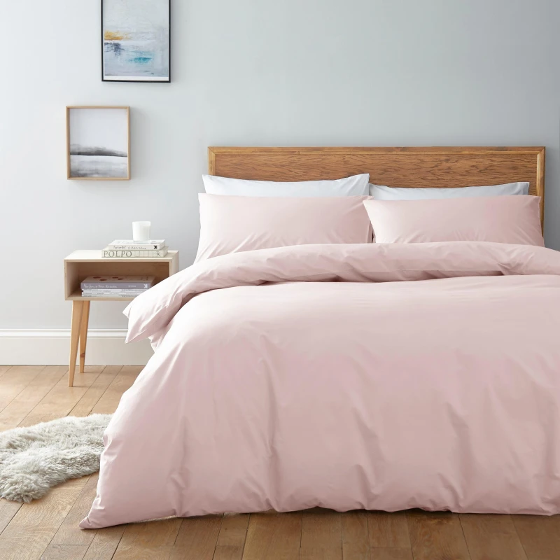 Image of Linea Egyptian 200 Thread Count Duvet Cover Blush unisex King
