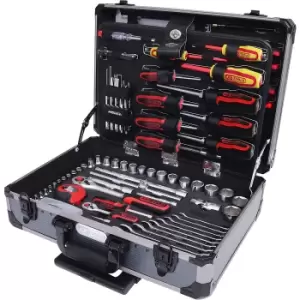 image of KS Tools 1/4'' + 1/2'' universal tool set, 130 parts, hexagonal