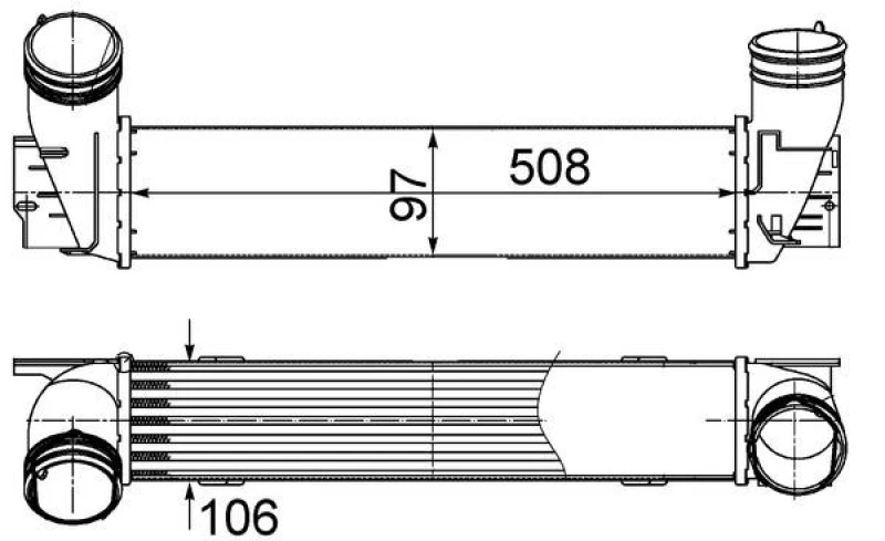 Image of Intercooler MAHLE CI 489 000S