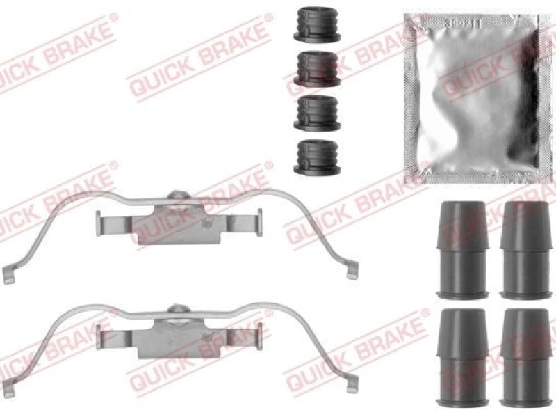 Image of QUICK BRAKE Brake pad fitting kit QUICK BRAKE 109-1790