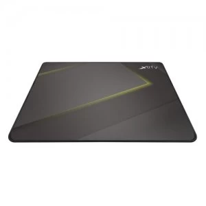 image of Xtrfy GP1 Large Surface Gaming Mouse Pad, Black & Yellow, Cloth Surface, Washable, 460 x 400 x 2 mm