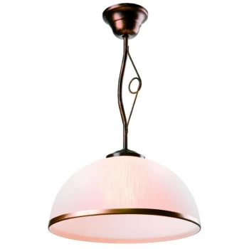 Image of Lamkur Lighting - Retro Dome Pendant Ceiling Lights Black, 1x E27