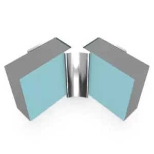 Image of Multipanel Wall Panel Profile Internal Corner Profile Type A Bright Polished