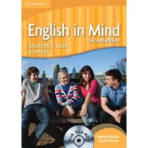 Image of English in Mind Starter Level Student's Book with DVD-ROM by Jeff Stranks, Herbert Puchta (Mixed media product, 2010)