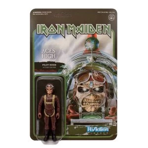 image of Aces High Pilot Eddie Iron Maiden ReAction Action Figure