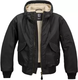 Image of Brandit CWU Hooded Jacket, black, Size 2XL, black, Size 2XL