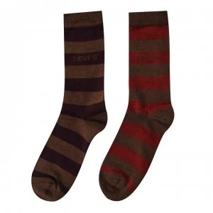Image of Levis 2p Socks - Bordeaux