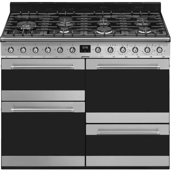 Image of Smeg SYD4110I-1 Electric Range Cooker with Induction Hob - Stainless Steel - A/A Rated