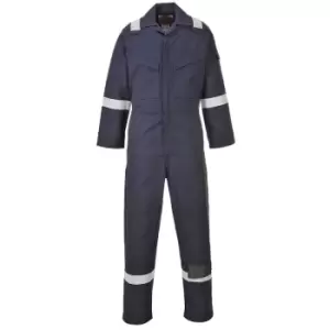 image of Portwest - FF50NAR42 - sz 42 Aberdeen FR Coverall - Navy - Navy