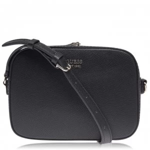 image of Guess Zip Top Kamryn Bag - Black BLA