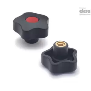 Image of ELESA Lobe knob-VCT.40 B-M10-C17 Green