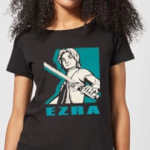 Image of Star Wars Rebels Ezra Womens T-Shirt - Black