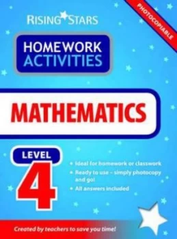 Image of Rs Homework Activites Mathematics Level 4 Paperback