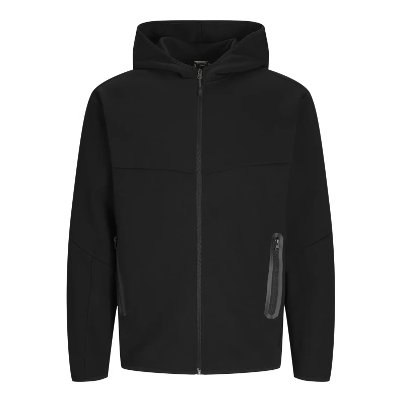 Image of jack & jones Fusion Zip Hoodie Black L