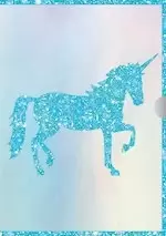 Image of Unicorn Glitter Shaker Confetti Diary