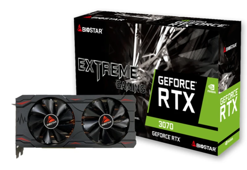 Image of Biostar VN3706RM82 graphics card NVIDIA GeForce RTX 3070 8GB GDDR6