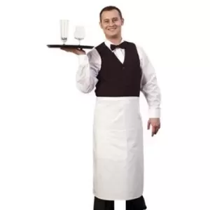Image of BonChef 31" Bistro Apron (One Size) (White)