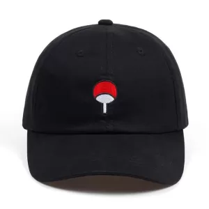 image of Naruto Shippuden - Uchiha Snapback Cap - Black & Red