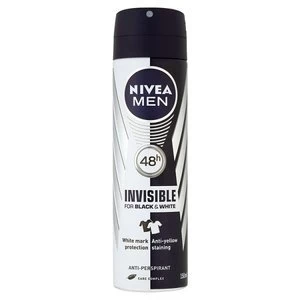 Image of Nivea For Men Deo Invisible Black and White spray 150ml