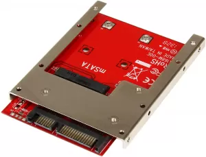 Image of StarTech mSATA SSD 2.5 Adapter Converter Open Frame Bracket 7mm Drive