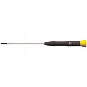 image of C.K. Xonic Electrical & precision engineering Slotted screwdriver Blade width: 0.8mm Blade length: 60 mm