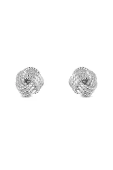Image of Sterling Silver 925 Texture Knot Earrings