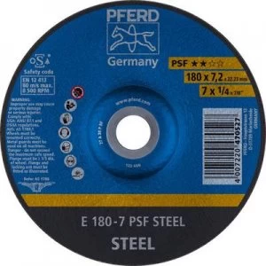 image of PFERD 62017634 Psf Steel Grinding disc (off-set) 180 mm 22.23mm 10 pc(s)