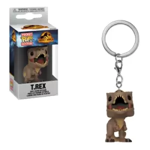 image of Jurassic World Dominion T-Rex Funko Pop! Vinyl Keychain