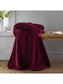 Image of Catherine Lansfield Extra Large Raschel Velvet Touch Throw