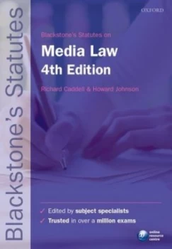 Image of Blackstones Statutes on Media Law by Richard Caddell Paperback