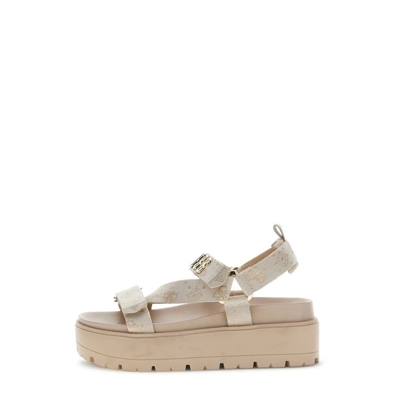 Image of Guess Womens wedge sandals Guess Fetta Beige Female 41
