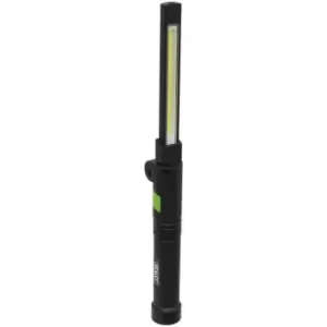 Image of LED02G Rechargeable Aluminium Folding Pocket Light 2 COB & 1 SMD LED - Sealey