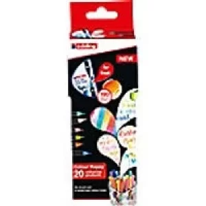 Image of Edding Brush Pen Colour Happy Assorted Pack of 20