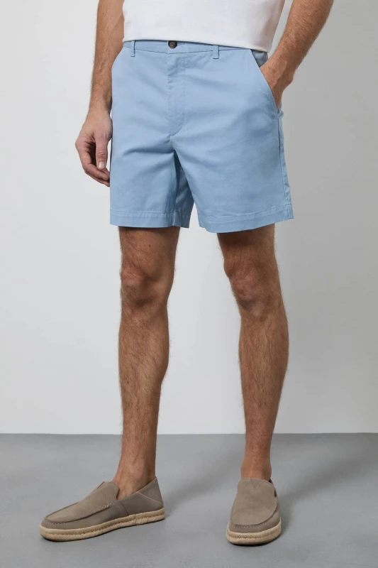 Image of Debenhams Debenhams Men Light Blue Premium Skipper Shorts Size: 32 Light Blue 32 Male 5045773381395