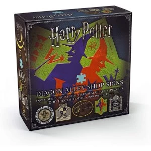 Image of 5x Diagon Alley 200pc Jigsaw Puzzles By Noble Collection