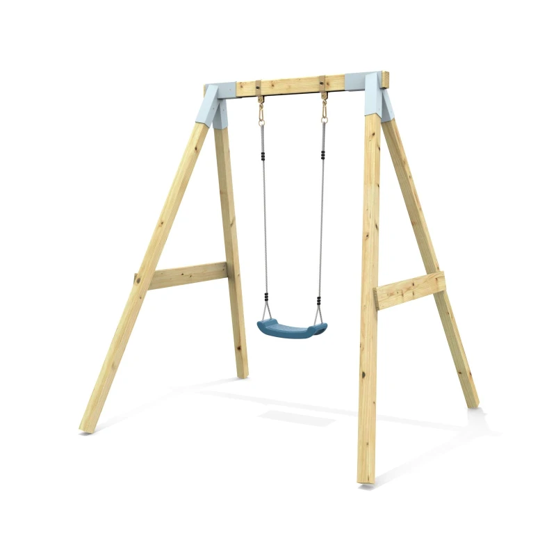 Image of OutdoorToys Premium Single Swing - Navy Blue Blue Unisex