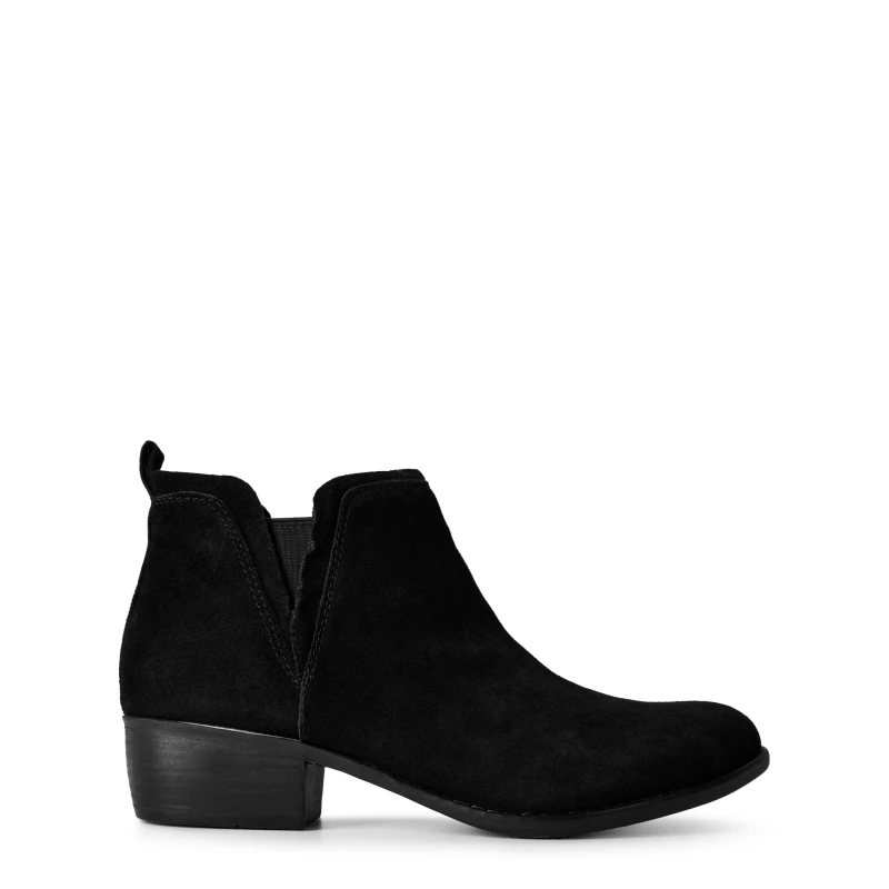Image of Skechers Chelsea Pull On Bootie W Memory Foa Heeled Boots Womens - Black 3