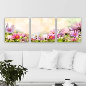 Image of P203981 Multicolor Decorative Canvas Painting (3 Pieces)