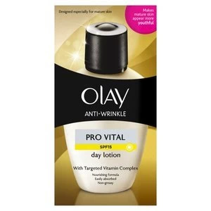 image of Olay Anti-Wrinkle Pro Vital Moisturiser Lotion SPF15 100ml