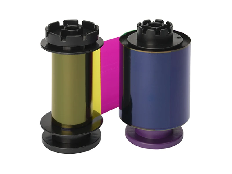 Image of Evolis RT4F010EAA Thermal-transfer ribbon BK.C.M.Y. 500 pages for Evol