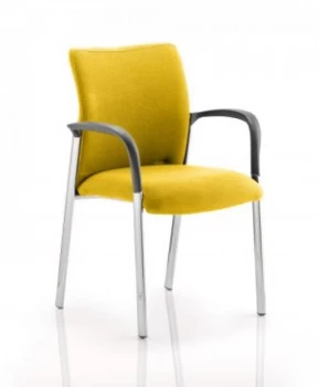 image of Academy Fully Bespoke Fabric Chair with Arms Senna Yellow