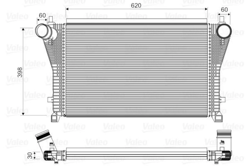 Image of Intercooler VALEO 818347